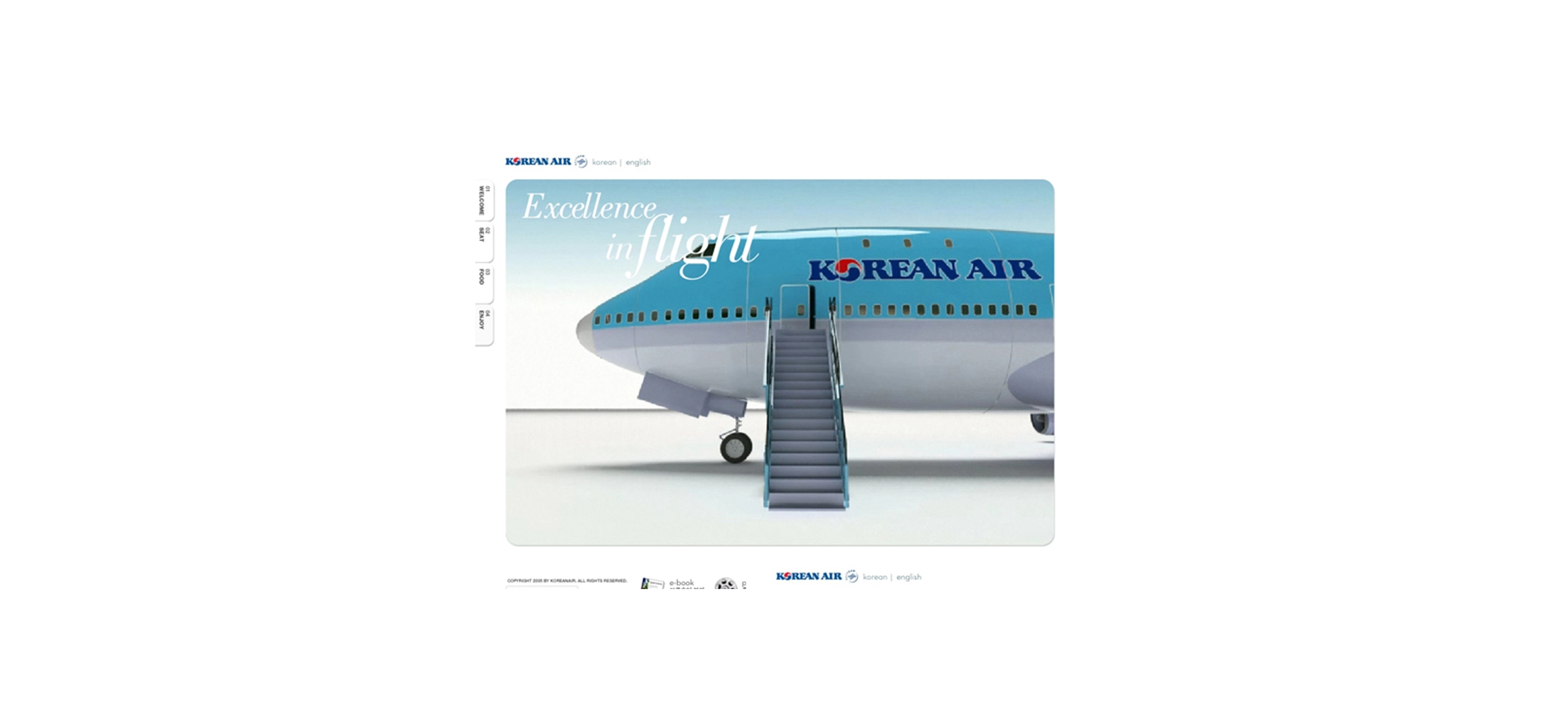 KOREAN AIR 3D Interactive Motion Graphic